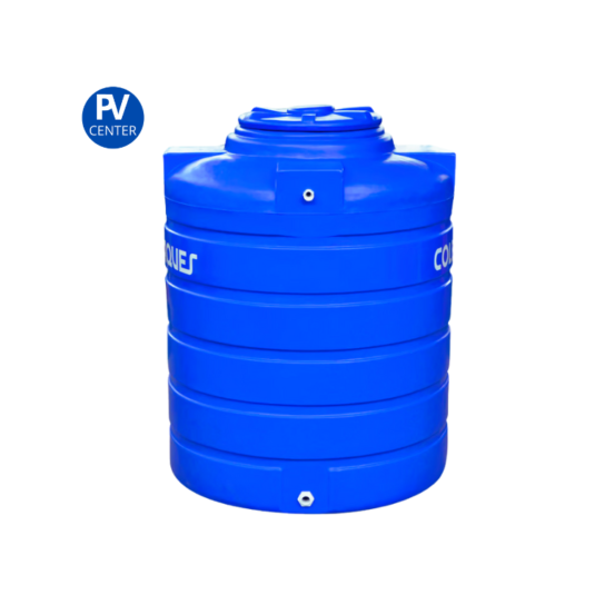 PVCENTER BOGOTÁ-Tanque Agua Colempaques Cilíndrico 600Lt Tricapa Tapa Giro Azul Colempaques