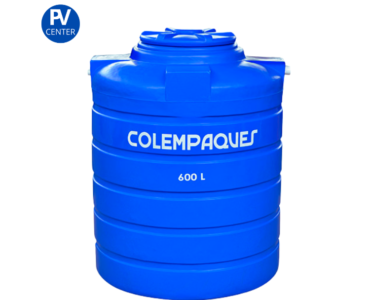 PVCENTER BOGOTÁ-Tanque Agua Colempaques Cilíndrico 600Lt Tricapa Tapa Giro Azul Colempaques