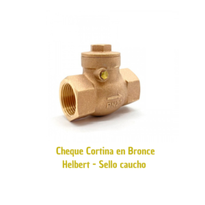 Cheque Cortina en Bronce Helbert - Sello caucho