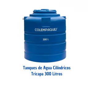 Tanques de Agua Cilíndricos Tricapa 300 Litros