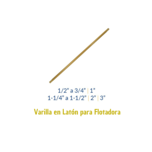 Varilla en Latón para Flotadora
